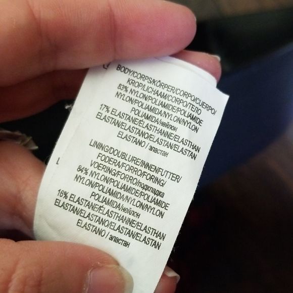 Ice Blue Multicolor Thread Through Bikini Top - Picture 7 of 8